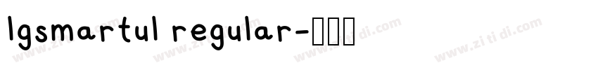 lgsmartul regular字体转换